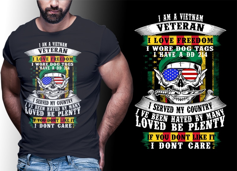 39 VIETNAM VETERAN t shirt designs bundles