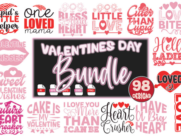 Valentine’s day bundle t shirt vector art