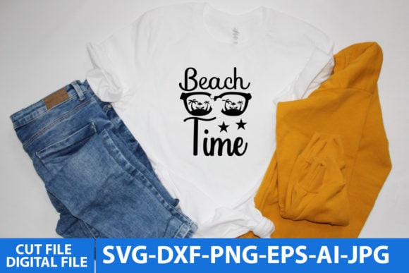 Beach Time Svg Design