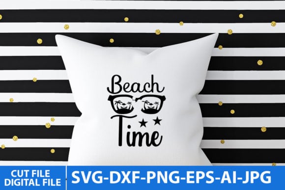 Beach Time Svg Design