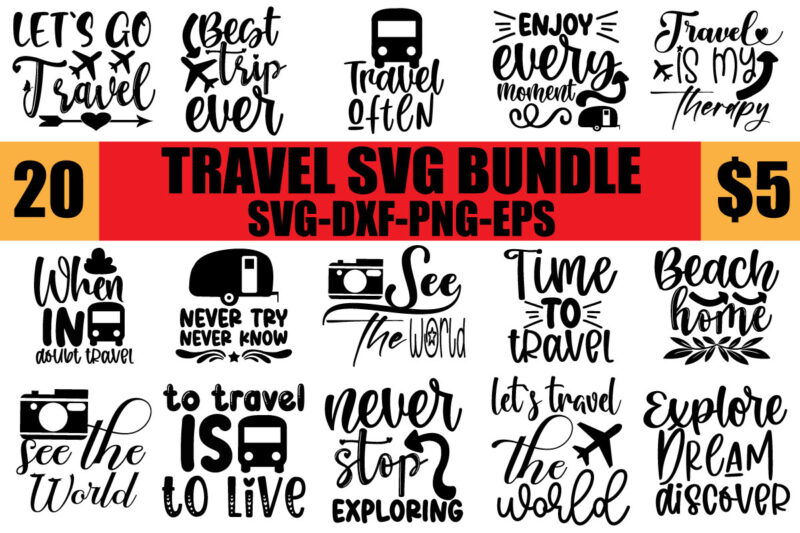 Travel svg bundle