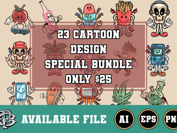 23 cartoon design special bundle