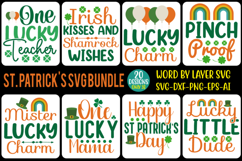 st. patrick’s svg bundle vol. 2