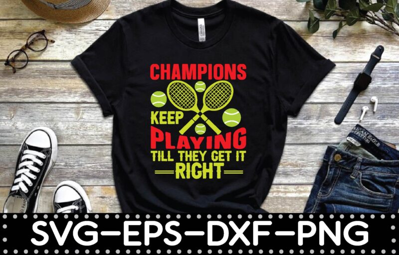 Tennis ball t-shirt design bundle