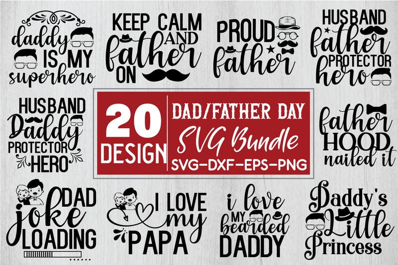 Dad/Father Day SVG Bundle - Buy t-shirt designs