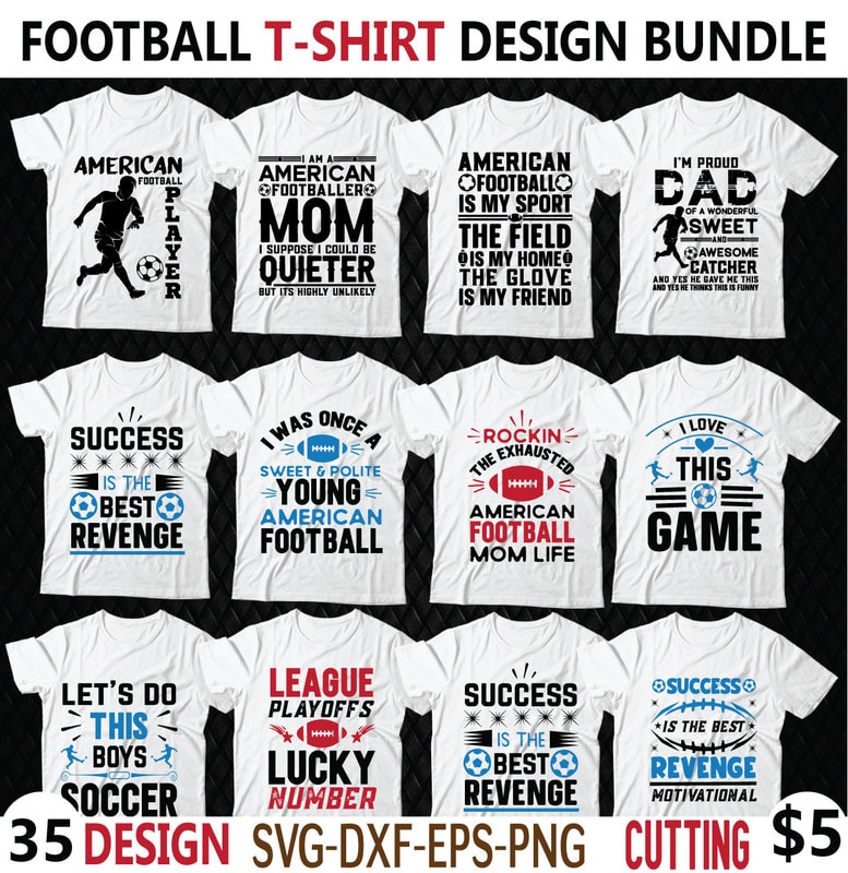 Football T-Shirt Designs: View 44 NEW Design Ideas(updated 2019) Order Now