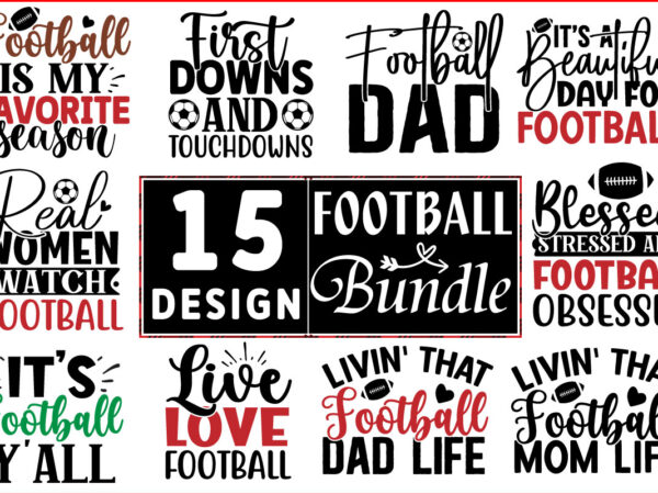 Football svg design bundle