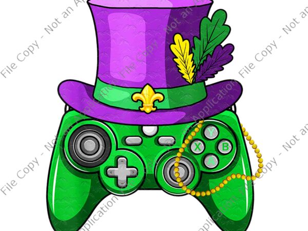 Mardi gras video game controller jester hat png, mardi gras video game png, game patrick day png t shirt designs for sale