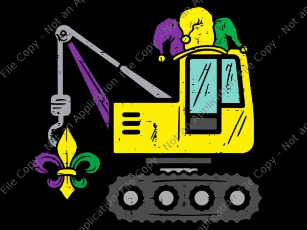 Kids jester crane mardi gras svg, mardi gras truck svg, mardi gras svg t shirt vector art