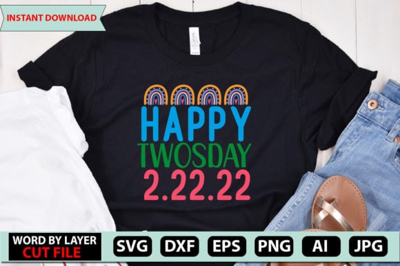 Happy Twosday 2.22.22 SVG Cut File