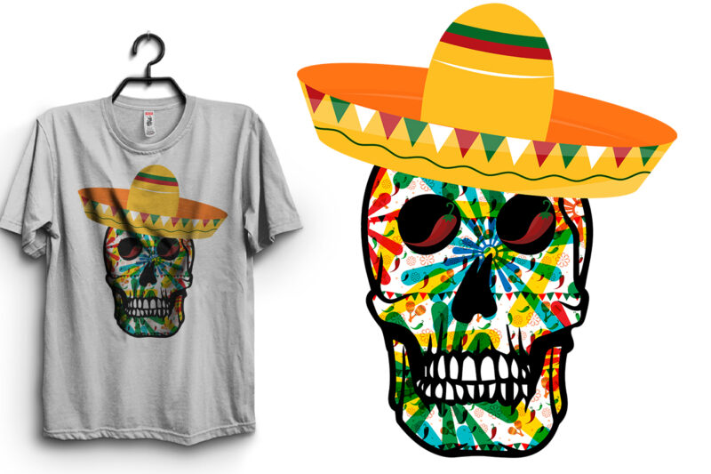 Cinco De Mayo Typography T-Shirt Design