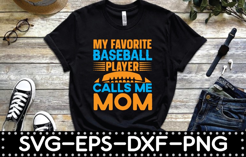 That's My Favorite Player Baseball Mom Shirt – Designing Dee