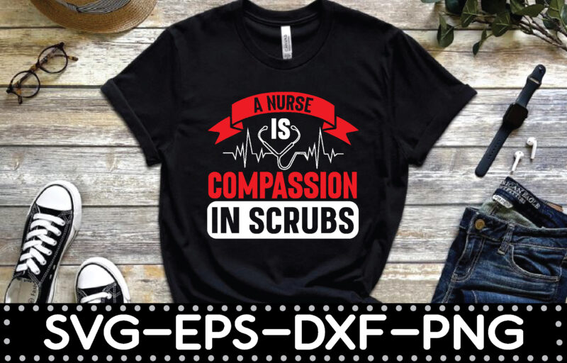 Nurse t-shirt design bundle