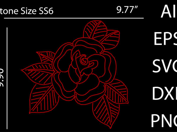 Flower rhinestone design