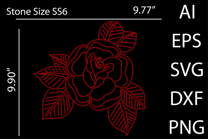 Flower Rhinestone design