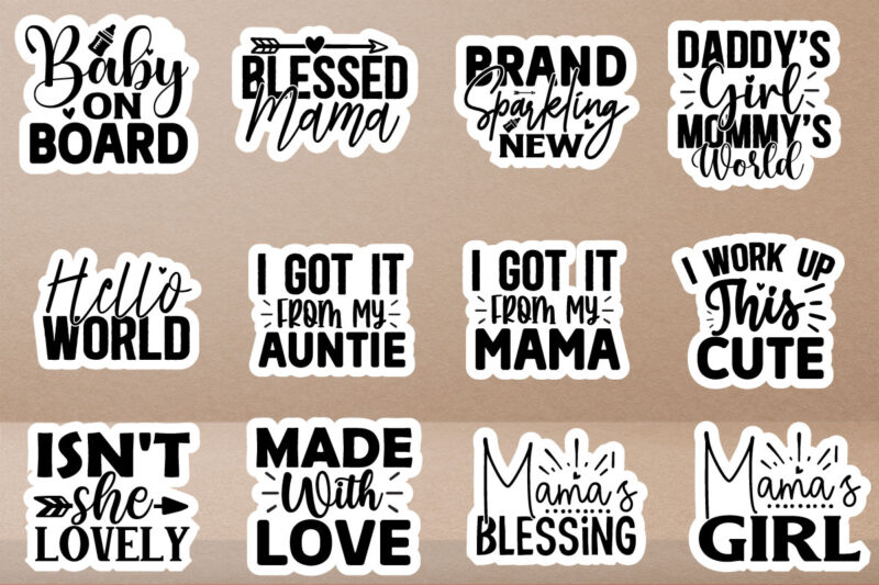 Baby Sticker Design Bundle