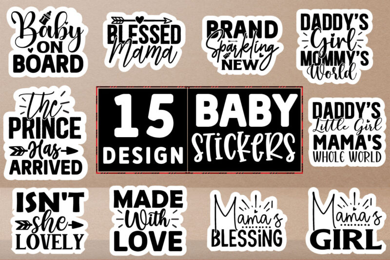 Baby Sticker Design Bundle