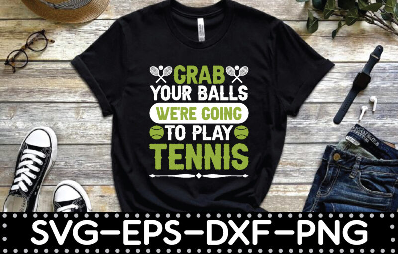 Tennis ball t-shirt design bundle