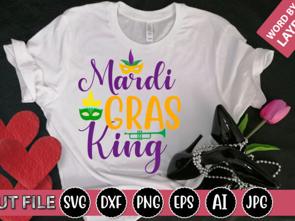 Mardi gras king svg vector for t-shirt