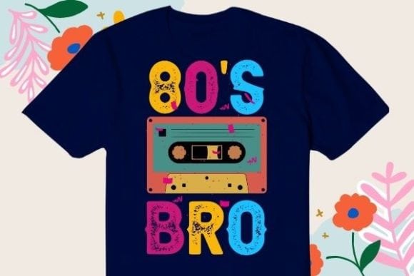 Vintage 80s Bro Funny Birthday Boy Svg