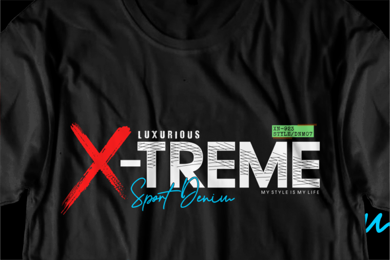 extreme sport denim t shirt design graphic vector, street style shirt designs svg png eps, streetwear