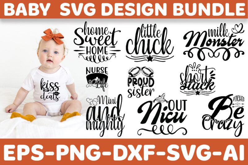 Baby svg design bundle