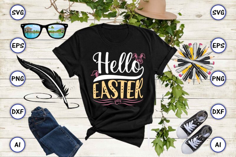 Happy Easter PNG & SVG Vector 20 t-shirt design bundle, PNG & SVG vector for print-ready t-shirts design, SVG eps, png files for cutting machines, and print t-shirt Funny SVG