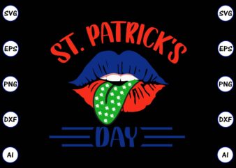 ST. Patrick’s Day PNG & SVG Vector 20 T-Shirt Design Bundle png & SVG vector for print-ready t-shirts design, St. Patrick’s day SVG Design SVG eps, png files for cutting