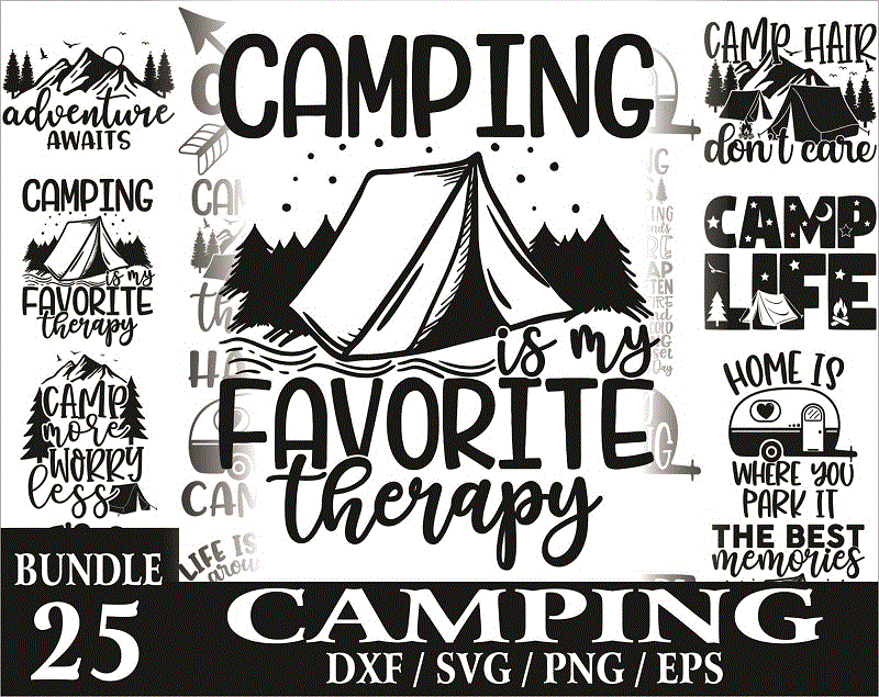 Camping Bundle, Camp Life SVG, Camping Svg, Happy Camper, Camping Shirt, Commercial Use, Adventure SVG, Summer, Cut File, Cricut, Clip Art 613446559