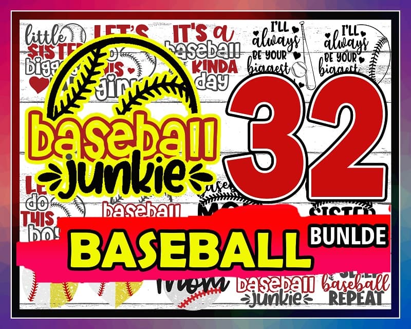 Baseball Numbers SVG Bundle