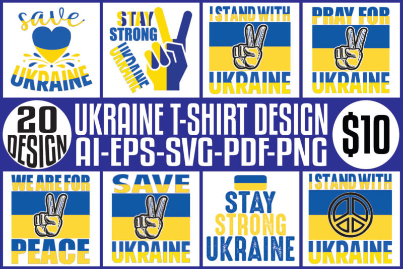 Ukraine T-shirt Design Bundle