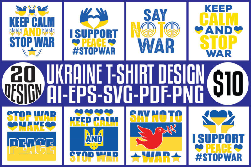 Ukraine T-shirt Design Bundle