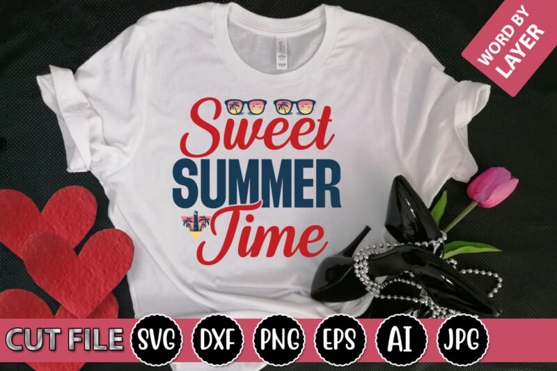 Sweet Summer Time SVG Vector for t-shirt