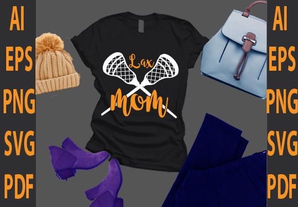 Lax mom t shirt vector graphic