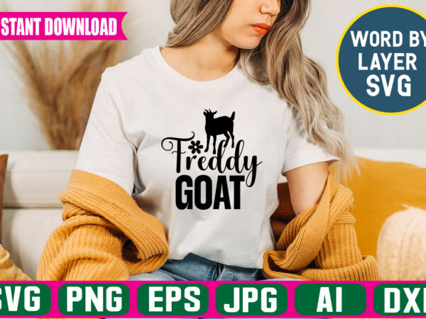 Freddy goat svg vector t-shirt design