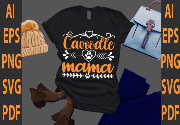 Cavoodle mama t shirt vector file