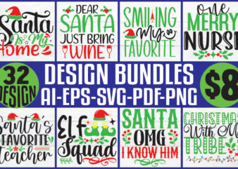 Christmas T-shirt And SVG Design Bundle