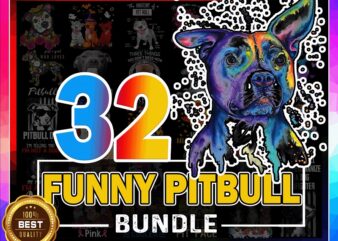 32 Designs Funny Pitbull Bundle, Pitbull Dad, Pitbull PNG, Resting Pit Face Png, Pitbull Dog, Pitbull Images, Download Digital Print Design 875379584