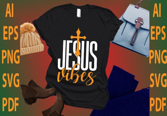 Jesus vibes vector clipart