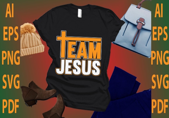 Team jesus t shirt designs for sale