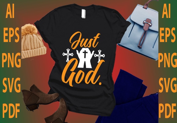 Just god vector clipart