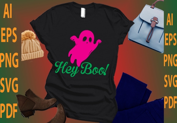 Hey boo! graphic t shirt