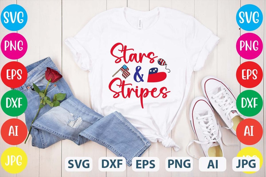 Stars & Stripes svg vector for t-shirt - Buy t-shirt designs