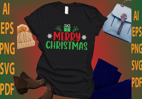 Merry christmas t shirt designs for sale