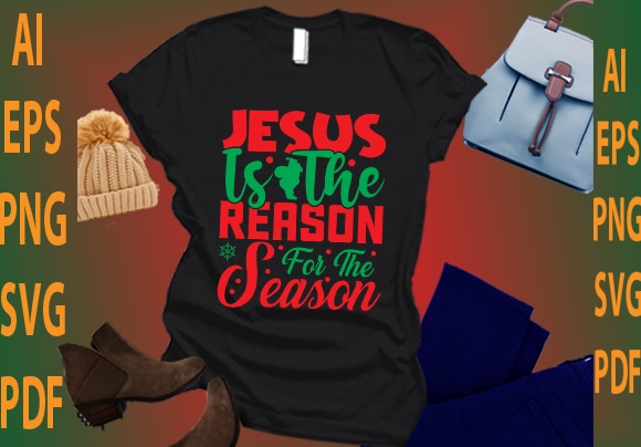 Jesus is the reason for the season vector clipart