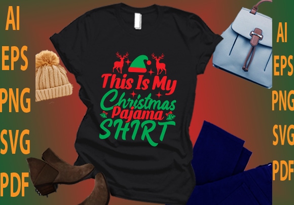 This is my christmas pajama shirt t shirt designs for sale