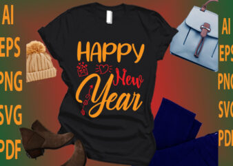 happy new year graphic t shirt