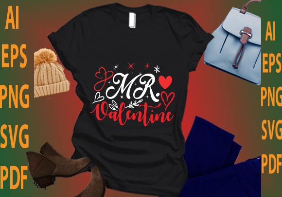 Mr. valentine t shirt designs for sale