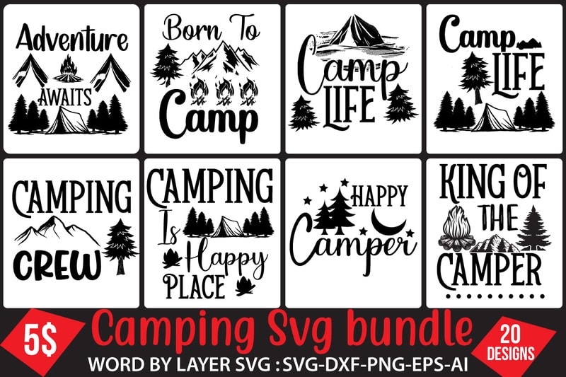 Camping Svg Bundle,Camping Svg bundle Quotes, Camper Svg Bundle Quotes ...