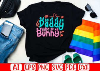 Daddy Bunny – Easter T-shirt And SVG Design